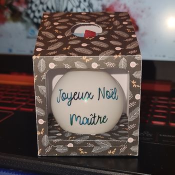 Boule de noël personnalisé Maître