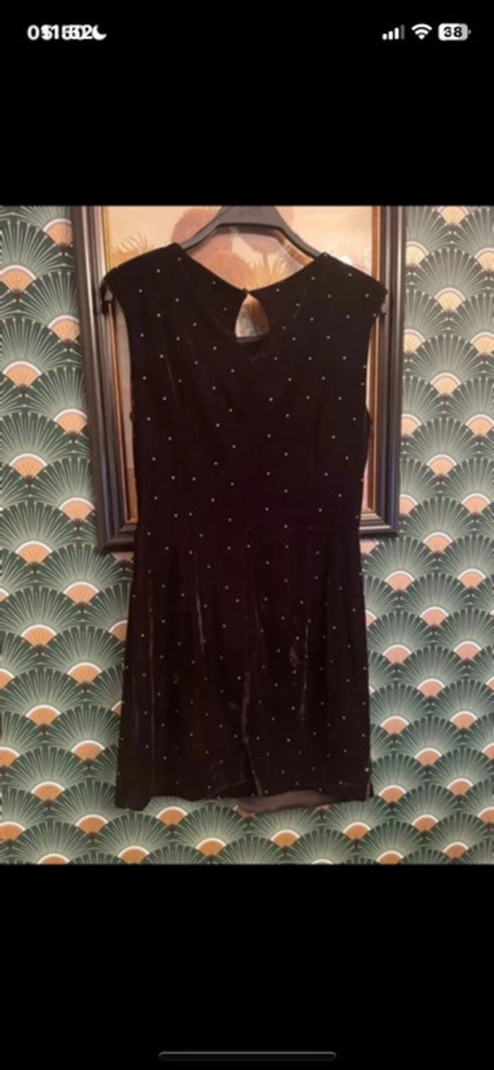 Robe crayon en velours de tailleur, Zara, taille L - photo numéro 6