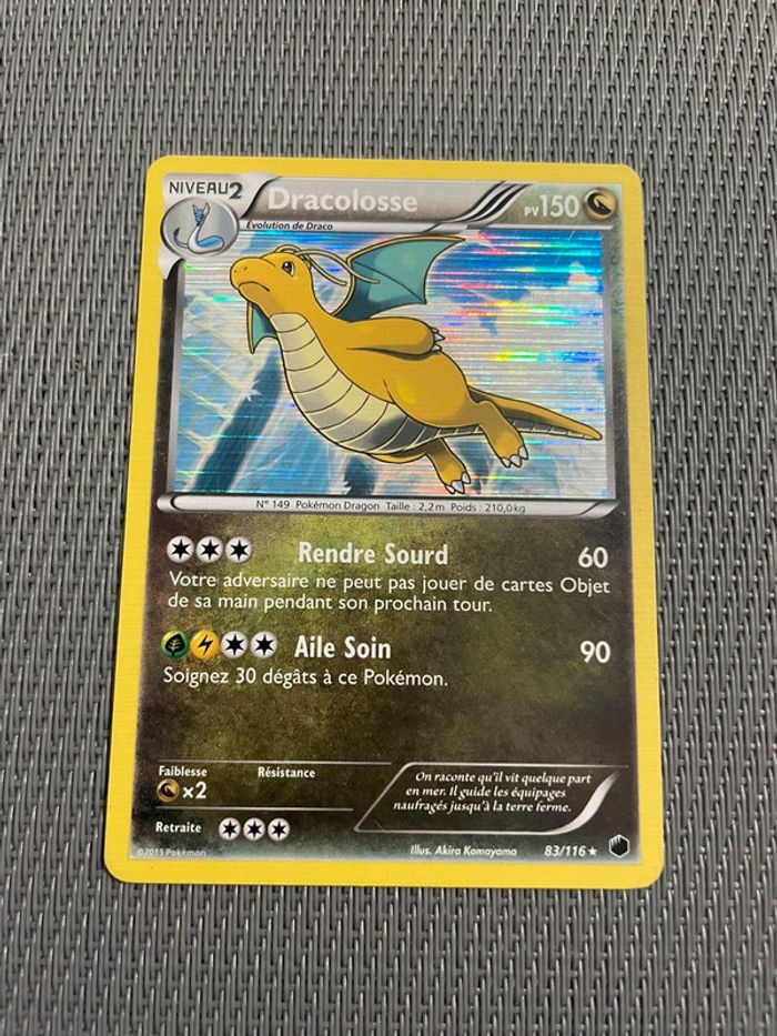 Carte Pokémon Dracolosse Holo 83/116 Glaciation Plasma FR