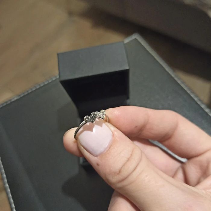 Bague or blanc et diamants T53 - photo numéro 2