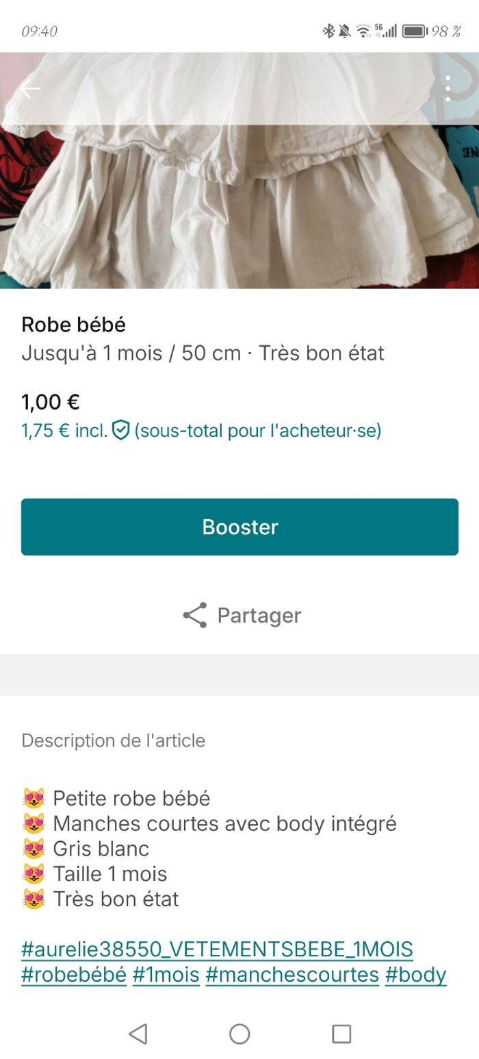 Lot vêtements bébé fille - photo numéro 6