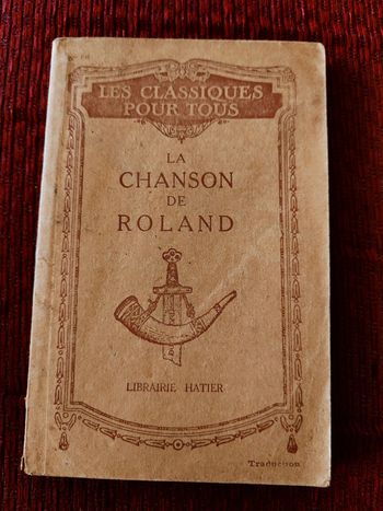 Livre ancien, rare : La chanson de Roland