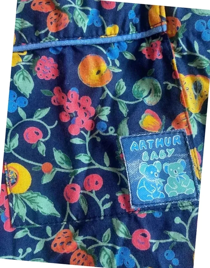 Combi short vintage bébé fille 9 mois - photo numéro 3