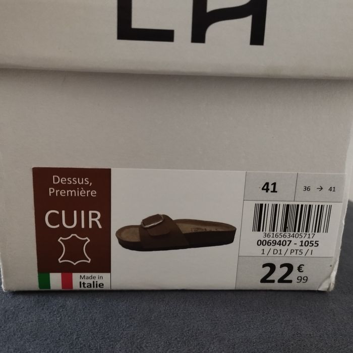 Mules en cuir à boucle LH Italie - photo numéro 8
