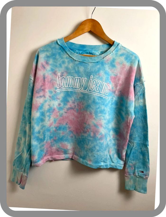 Sweat Tommy Jeans – Femme – Taille S – Multicolore – bon état