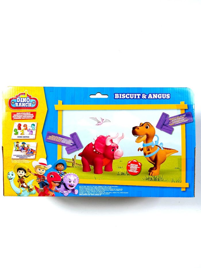 Jouet Dino Ranch Biscuit & Angus 2 figurines dinosaure - photo numéro 2