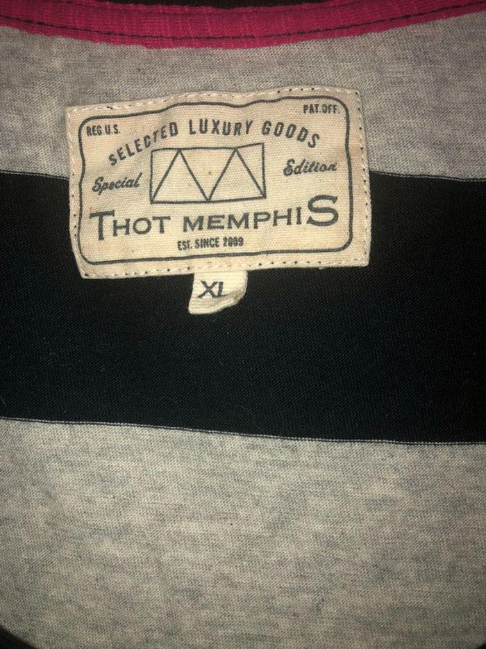T-shirt rayé Thot Memphis - photo numéro 2