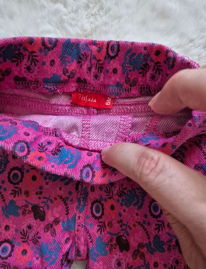 Pantalon rose fleurie - photo numéro 2