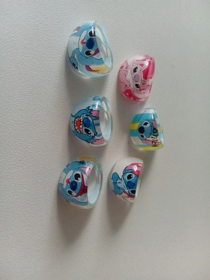 Lot de 6 bagues stitch - photo numéro 3