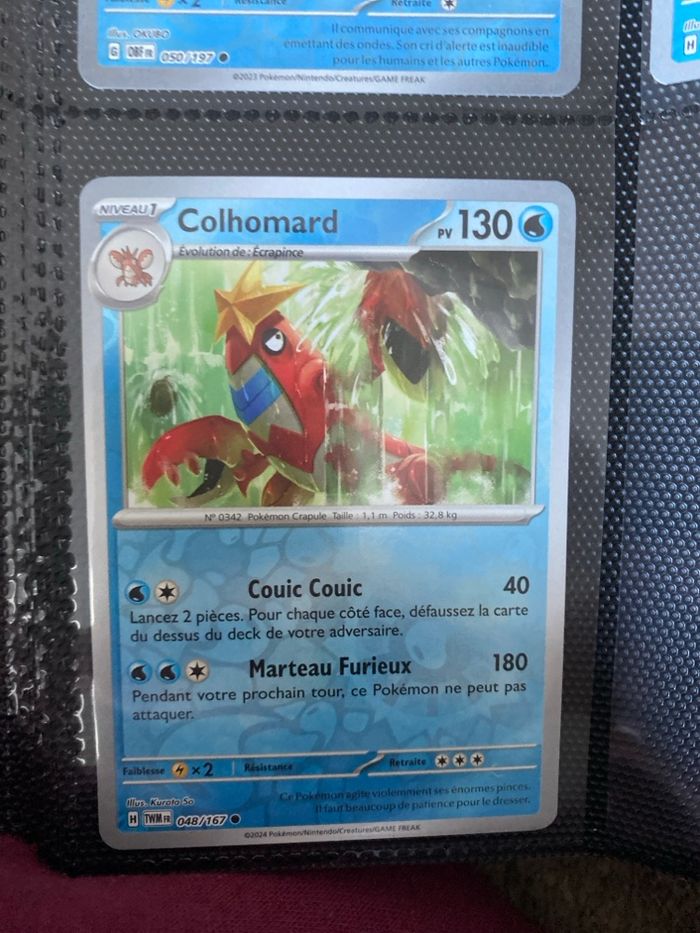 Carte Pokémon reverse neuf