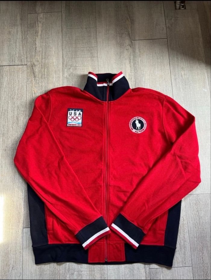 Ralph Lauren-Veste taille L-Rouge-Très bon état - photo numéro 4