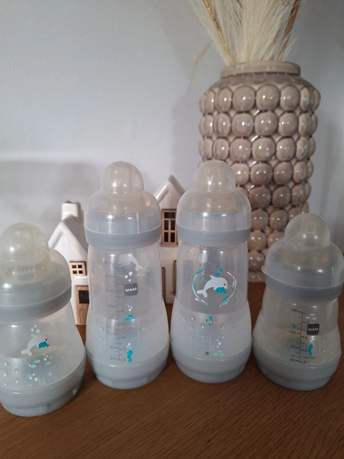 Lot naissance de 4 biberons MAM - photo numéro 2