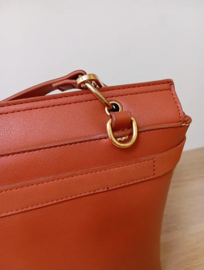 Sac à main corail Merry Scoot avec bandoulière - photo numéro 7