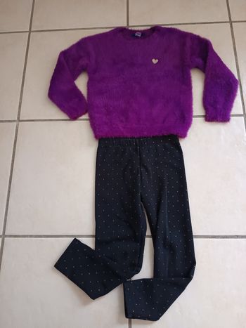 Pull Okaïdi + legging kiabi 4 ans