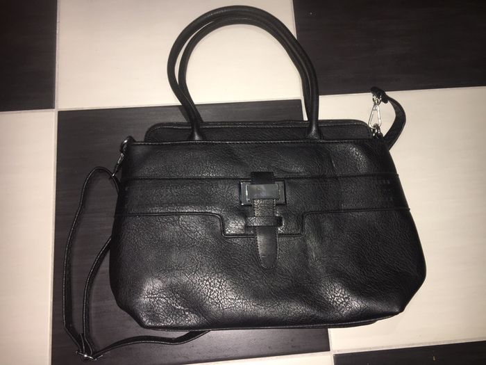 Sac à main femme similicuir noir