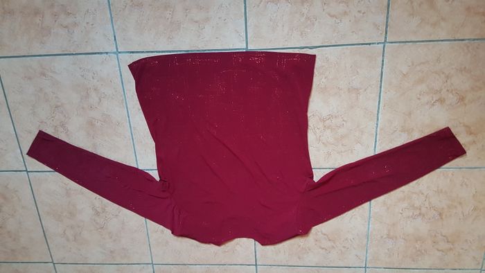 Blouse femme grenat 46 (T4) Brindille - photo numéro 4