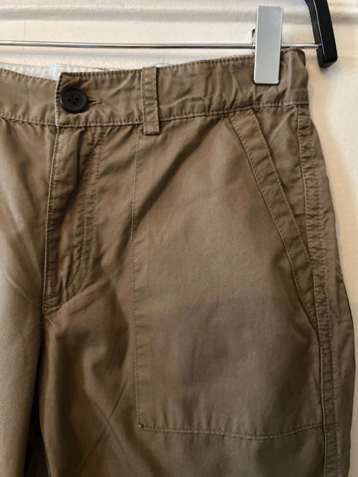 Pantalon droit en toile de coton tabac 10 ans - Bonpoint - photo numéro 2