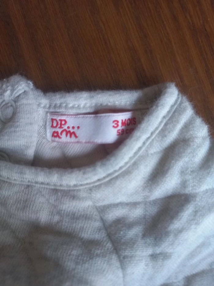 Robe-sweat grise dpam 3mois - photo numéro 4