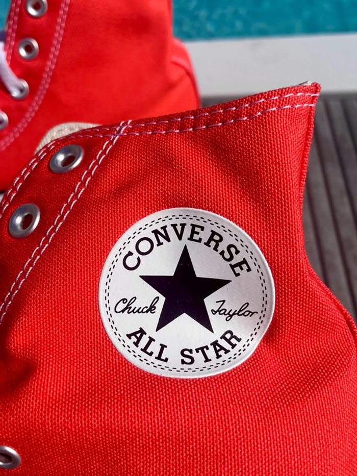 Converse Chuck Taylor glow summer orange vermillon - photo numéro 5