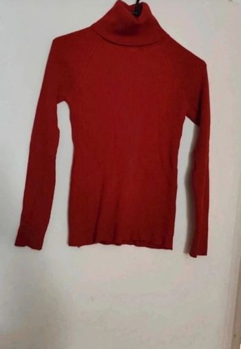 Col roulé rouge taille M/L