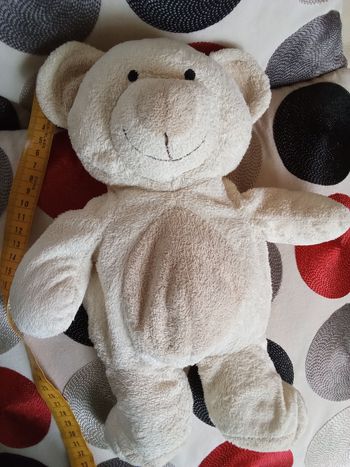 Doudou ours ourson vintage crème beige marron clair ressemble the baby collection Gipsy Nicotoy alley nicotoy simba Dickie 30cm environ