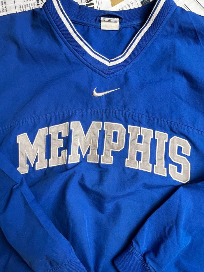 Pull sweat Hoodie Nike vintage rare taille XXL bleu - photo numéro 2