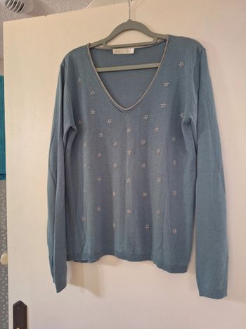 Pull fin bleu taille M Season