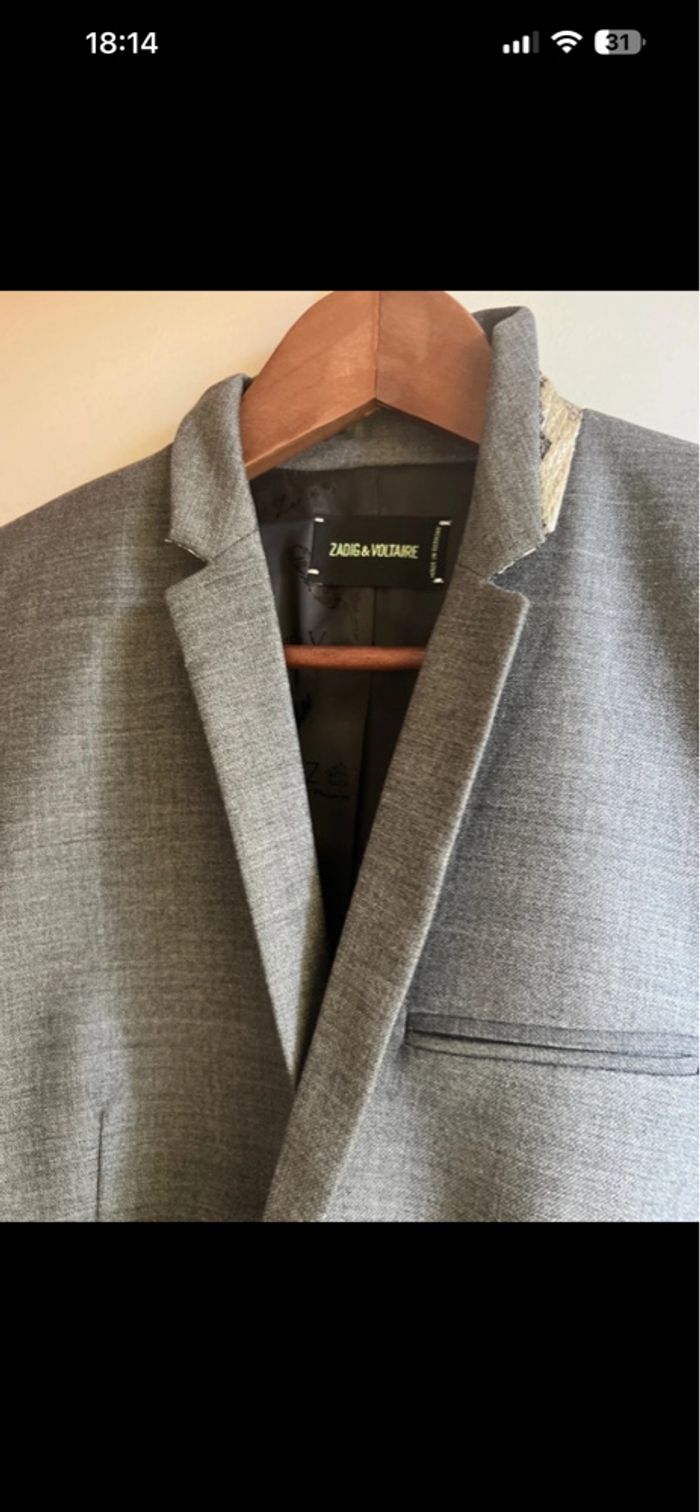 Veste tête de mort Zadig et Voltaire T38 Tbe - photo numéro 3