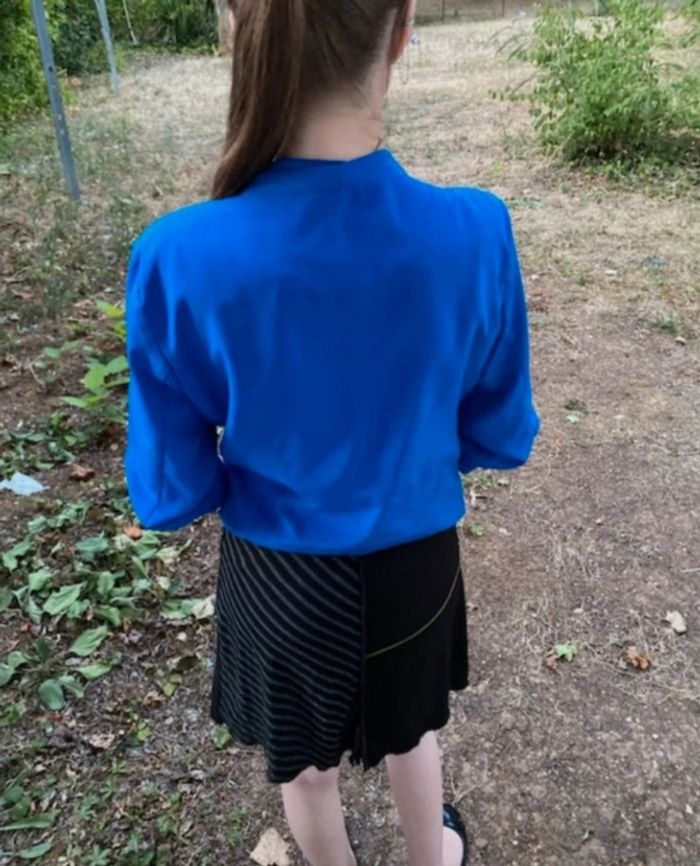 Veste toute bleu - photo numéro 2