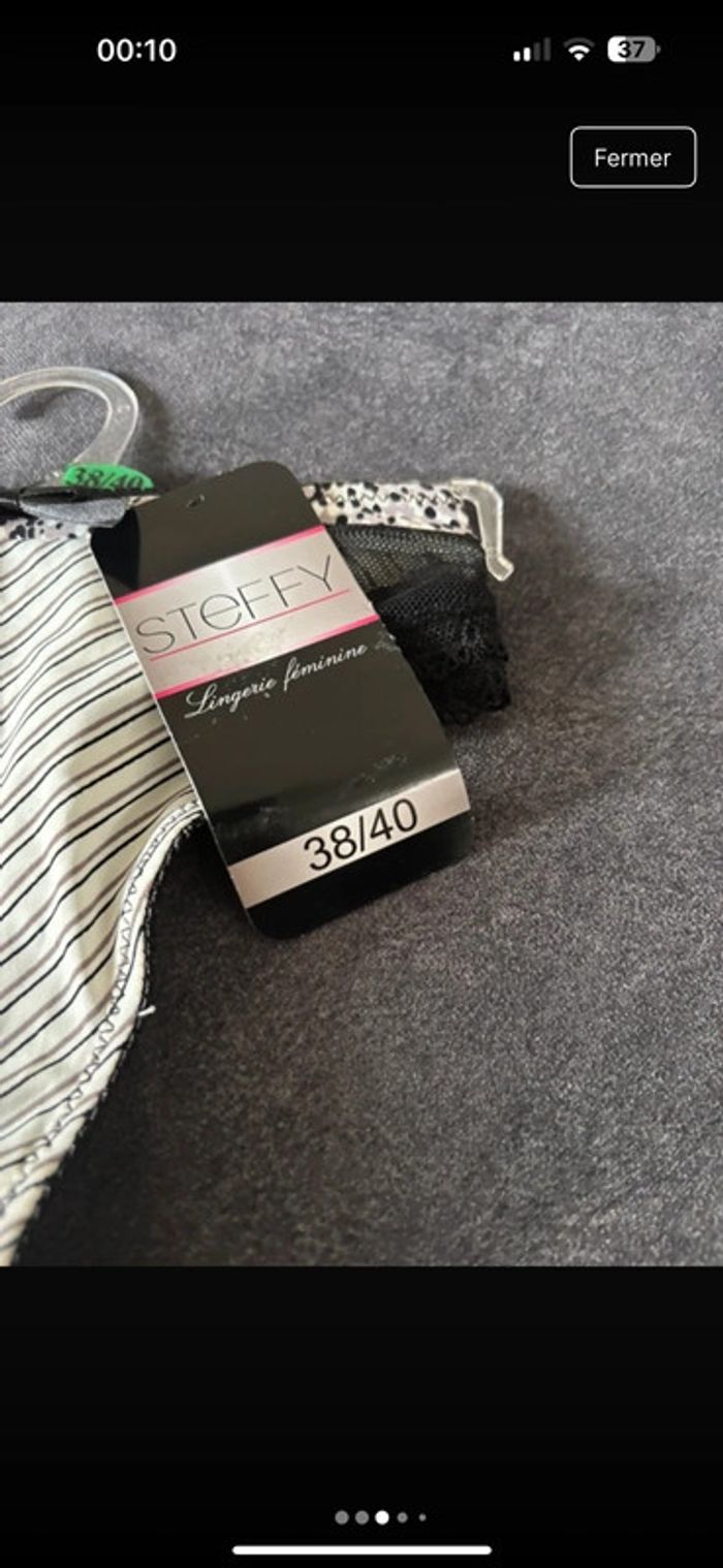 Lot de 2 string neuf steffy - photo numéro 3