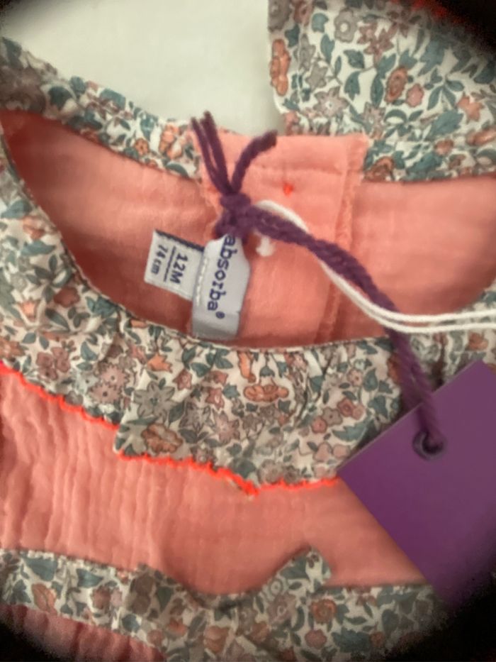 Barboteuse neuve absorba 12 mois - photo numéro 3