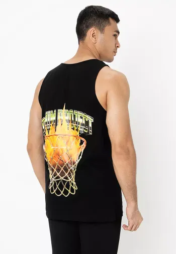 Débardeur Denim Project panier basket noir homme Taille M Neuf