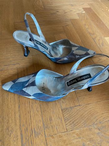 Slingback Sidonie Larizzi biege/bleu clair taille 38