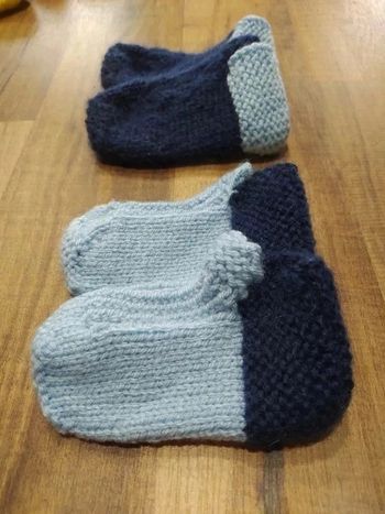 Lot de 2 paires de chaussons bébé
