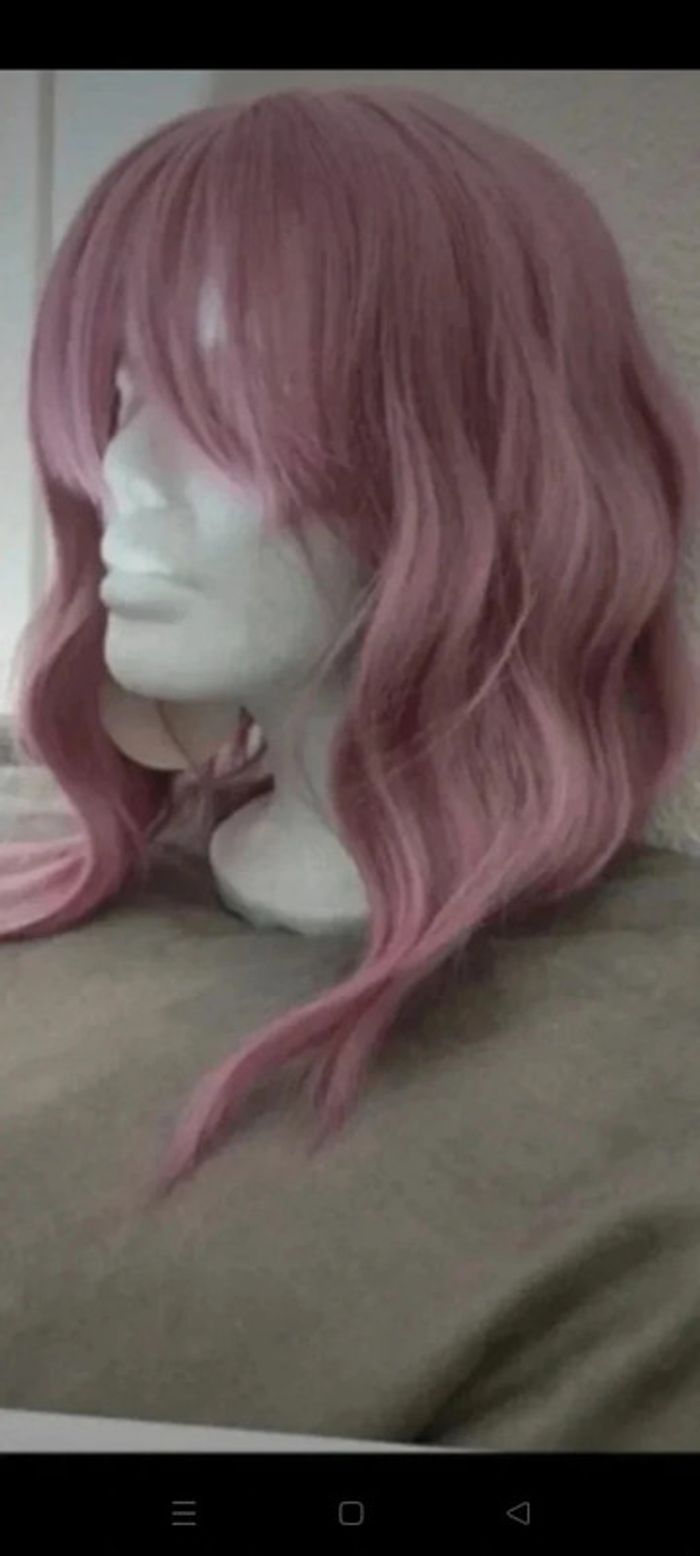Perruque Naturelle Rose Pastel Tendance - photo numéro 9