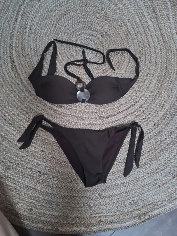 Maillot marron coquillage