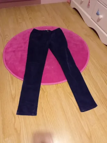 Pantalon en velours bleu marine DPAM 12 ans