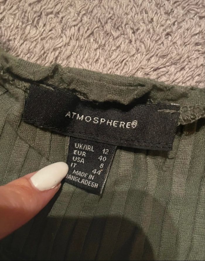 débardeur ample vert kaki Atmosphère - taille L, chic & décontracté - photo numéro 2