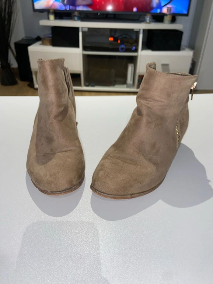 Bottines beige