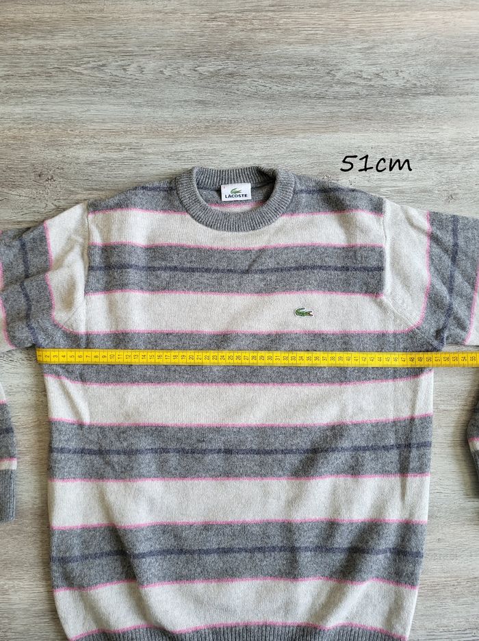 Pull col rond Lavoste taille 5 L état impeccable PURE laine vierge - photo numéro 10