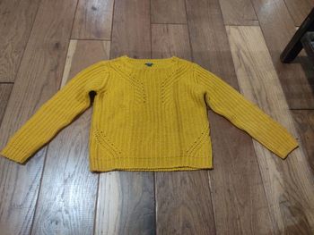 Pull maille moutarde