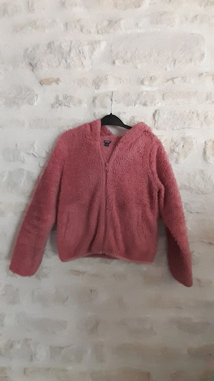 Gilet doux et chaud rose 10 ans - photo numéro 2