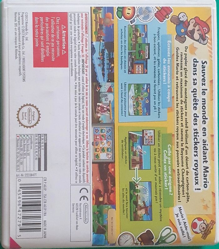 Jeu Nintendo DS Mario paper mario #ann010203_jeux_NintendoDS - photo numéro 3