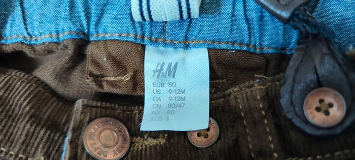 Pantalon avec bretelles H&M 80cm - photo numéro 3