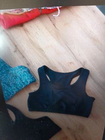 Lot de 3 brassières fille 8 ans decathlon