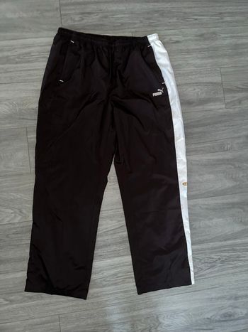 Survêtement bas de jogging marron et blanc Puma TXXL