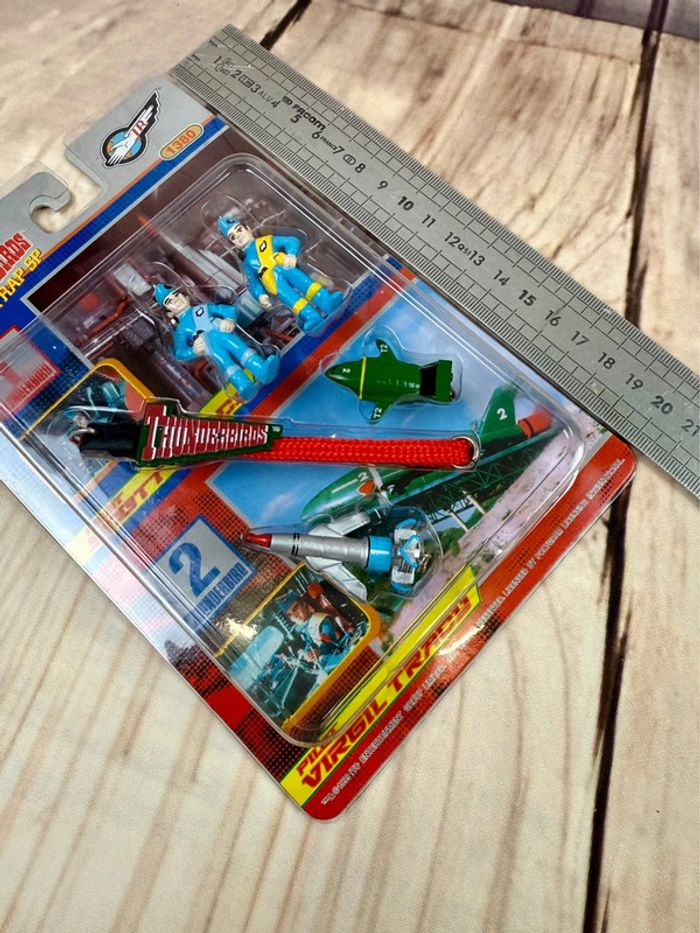 Collector Thunderbirds Unifive Scott Virgil Shinsha Figure Strap #1 #2 Vehicle Pilot 1999 - photo numéro 10