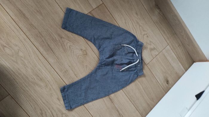 Sarouel toile effet jeans - photo numéro 2