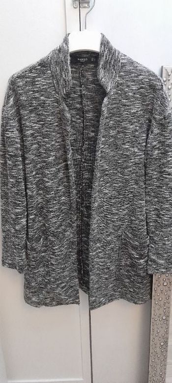 Veste gilet mango blanche et noire taille S