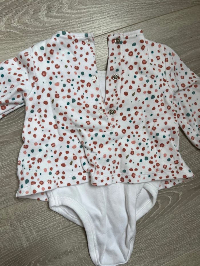 Ensemble Pull body intégré bébé fille 3 mois - photo numéro 3
